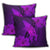 Hawaiian Map Whale Swim Hibiscus Polynesian Pillow Covers - Purple - AH - Polynesian Pride