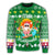 Hawaiian Mele Kalikimaka Santa Claus Pattern Christmas Sweatshirt - Green - Labo Style - AH - Polynesian Pride