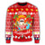 Hawaiian Mele Kalikimaka Santa Claus Pattern Christmas Sweatshirt - Red - Labo Style - AH - Polynesian Pride