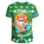 Hawaiian Mele Kalikimaka Santa Claus Pattern Christmas T Shirt Green Labo Style AH - Polynesian Pride