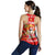 Hawaiian Mele Kalikimaka Santa Claus Pattern Christmas Women's Racerback Tank - Red - Labo Style - AH - Polynesian Pride