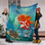 Hawaiian Mermaid Turtle Dolphin Polynesian Premium Blankets - AH - Polynesian Pride