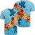 Hawaiian Ocean Turtle Plumeria And Hibiscus Polynesian T Shirt AH Unisex Black - Polynesian Pride