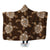 Hawaiian Old School Turtle Hooded Blanket - AH Hooded Blanket White - Polynesian Pride