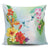 Hawaiian Orchids Strelitzia Hibiscus Plumeria Hummingbirds Polynesian Pillow Covers - AH Pillow Covers Black - Polynesian Pride