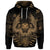 Custom Hawaiian Owl Hibiscus Plumeria Polynesian Hoodie Gold - Polynesian Pride