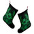 Hawaiian Owl Hibiscus Plumeria Polynesian Christmas Stocking - Green - AH - Polynesian Pride