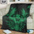 Hawaiian Owl Hibiscus Plumeria Polynesian Premium Blankets - Green - AH - Polynesian Pride