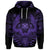 Custom Hawaiian Owl Hibiscus Plumeria Polynesian Hoodie Purple - Polynesian Pride