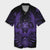 Hawaiian Owl Hibiscus Plumeria Polynesian Hawaiian Shirt - Purple - AH Unisex Black - Polynesian Pride