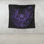 Hawaiian Owl Hibiscus Plumeria Polynesian Tapestry - Purple - AH - Polynesian Pride