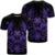 Hawaiian Owl Hibiscus Plumeria Polynesian T Shirt Purple AH Unisex Black - Polynesian Pride