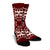 Hawaiian Palm Tree Quilt Tradition Red Crew Socks - AH - Polynesian Pride