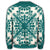 Hawaiian Palm Tree Quilt Tradition Turquoise Sweatshirt - AH - Polynesian Pride