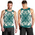 Hawaiian Palm Tree Quilt Tradition Turquoise Tank Top - AH - Polynesian Pride