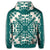 Hawaiian Palm Tree Quilt Tradition Turquoise Hoodie - Polynesian Pride