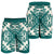 Hawaiian Palm Tree Quilt Tradition Turquoise Men's Shorts - AH - Polynesian Pride