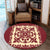 Hawaiian Palm Tree Quilt Vintage Round Carpet - AH - Polynesian Pride