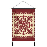 Hawaiian Palm Tree Quilt Vintage Hanging Poster - AH Hanging Poster Cotton And Linen - Polynesian Pride