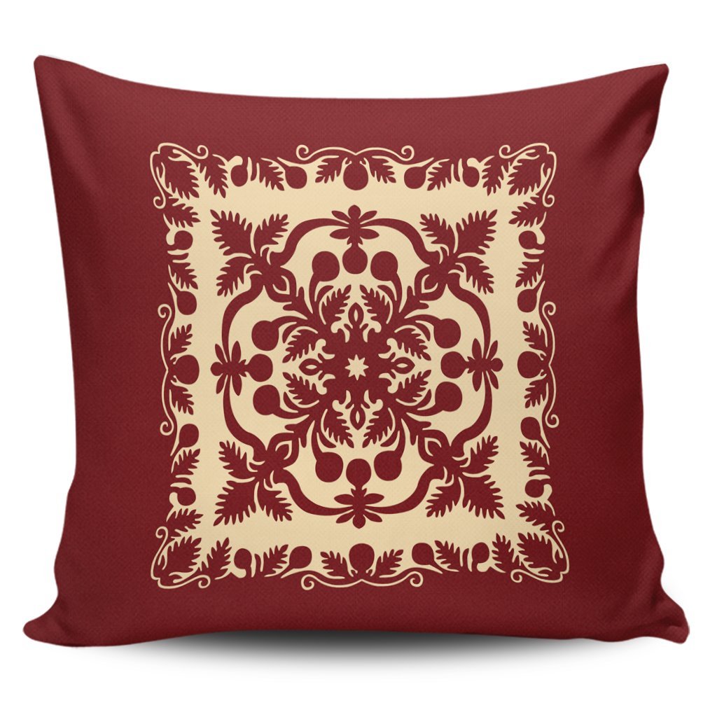 Hawaiian Palm Tree Quilt Vintage Pillow Covers - AH Pillow Covers Black - Polynesian Pride