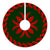 Hawaiian Pattern Flower Lovely Polynesian Tree Skirt - Red Green - AH - Polynesian Pride