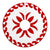 Hawaiian Pattern Flower Lovely Polynesian Tree Skirt - Red White - AH - Polynesian Pride