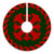 Hawaiian Pattern Lily Polynesian Tree Skirt - Red Green - AH - Polynesian Pride