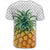 Hawaiian Pineapple Polka Dots Background Polynesian T Shirt AH - Polynesian Pride