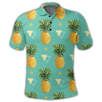 Hawaiian Pineapple Polynesian Polo Shirt - Polynesian Pride