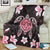 Hawaiian Pinky Turtle Plumeria Premium Blankets AH - Polynesian Pride