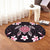 Hawaiian Pinky Turtle Plumeria Round Carpet AH - Polynesian Pride
