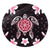 Hawaiian Pinky Turtle Plumeria Round Carpet AH Round Carpet Luxurious Plush - Polynesian Pride