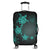 Hawaiian Plumeria Hibiscus Turtle Under Sea Polynesian Luggage Covers Blue AH Black - Polynesian Pride