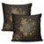 Hawaiian Plumeria Hibiscus Turtle Under Sea Polynesian Pillow Covers Gold AH - Polynesian Pride