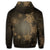 Hawaiian Plumeria Hibiscus Turtle Under Sea Polynesian Zip Hoodie Gold - Polynesian Pride