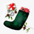 Hawaiian Plumeria Hibiscus Turtle Under Sea Polynesian Christmas Stocking Green AH - Polynesian Pride