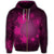Hawaiian Plumeria Hibiscus Turtle Under Sea Polynesian Zip Hoodie Pink - Polynesian Pride