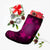 Hawaiian Plumeria Hibiscus Turtle Under Sea Polynesian Christmas Stocking Pink AH - Polynesian Pride