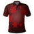 Hawaiian Plumeria Hibiscus Turtle Under Sea Polynesian Polo Shirt Red - Polynesian Pride