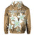 Custom Hawaiian Plumeria Polynesian Hoodie Gold - Polynesian Pride