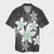 Hawaiian Plumeria Polynesian Hawaiian Shirt - Gray - AH Unisex Black - Polynesian Pride