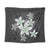 Hawaiian Plumeria Polynesian Tapestry - Gray - AH Wall Tapestry Black - Polynesian Pride