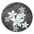 Hawaiian Plumeria Polynesian Round Carpet - Gray - AH Round Carpet Luxurious Plush - Polynesian Pride