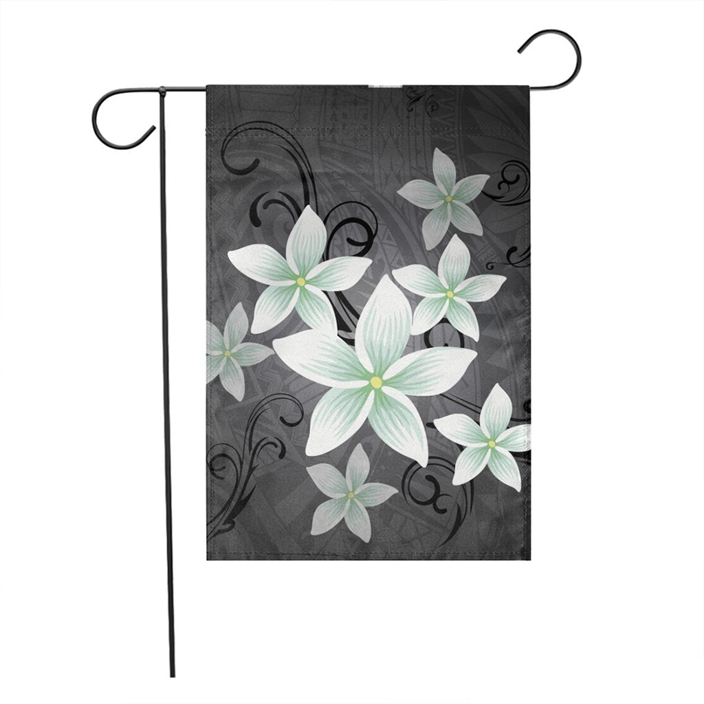 Hawaiian Plumeria Polynesian Flag - Gray - AH - Polynesian Pride