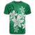 Hawaiian Plumeria Polynesian T Shirt Green AH - Polynesian Pride