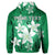 Custom Hawaiian Plumeria Polynesian Hoodie Green - Polynesian Pride