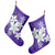 Hawaiian Plumeria Polynesian Christmas Stocking - Purple - AH - Polynesian Pride