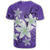 Hawaiian Plumeria Polynesian T Shirt Purple AH - Polynesian Pride