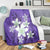 Hawaiian Plumeria Polynesian Premium Blankets - Purple - AH - Polynesian Pride