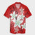 Hawaiian Plumeria Polynesian Hawaiian Shirt - Red - AH Unisex Black - Polynesian Pride